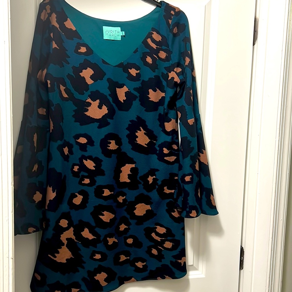 Judith March Leopard Print Dress (with Bell Sleeves)